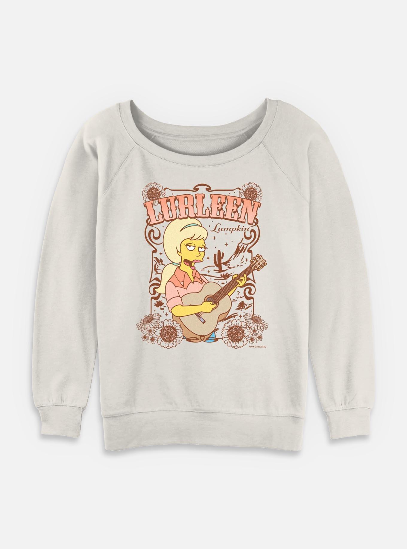 The Simpsons Lurleen Country Look Womens Slouchy Sweatshirt, EGRET, hi-res