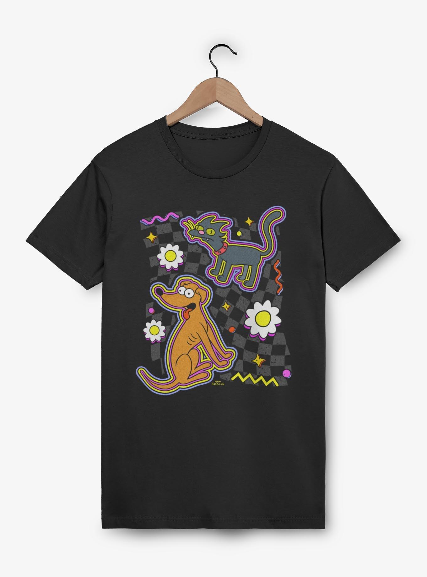The Simpsons Flowers Retro Style T-Shirt, , hi-res