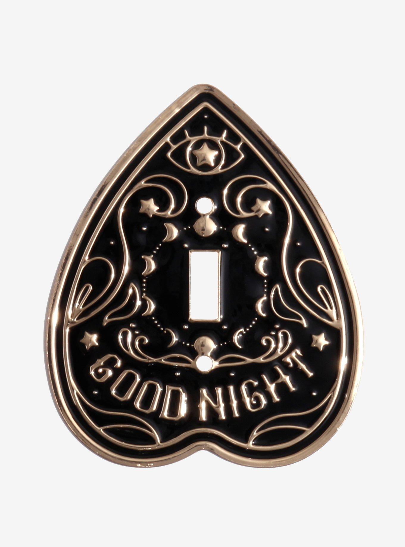 Spirit Board Planchette Black & Gold Light Switch Cover, , hi-res