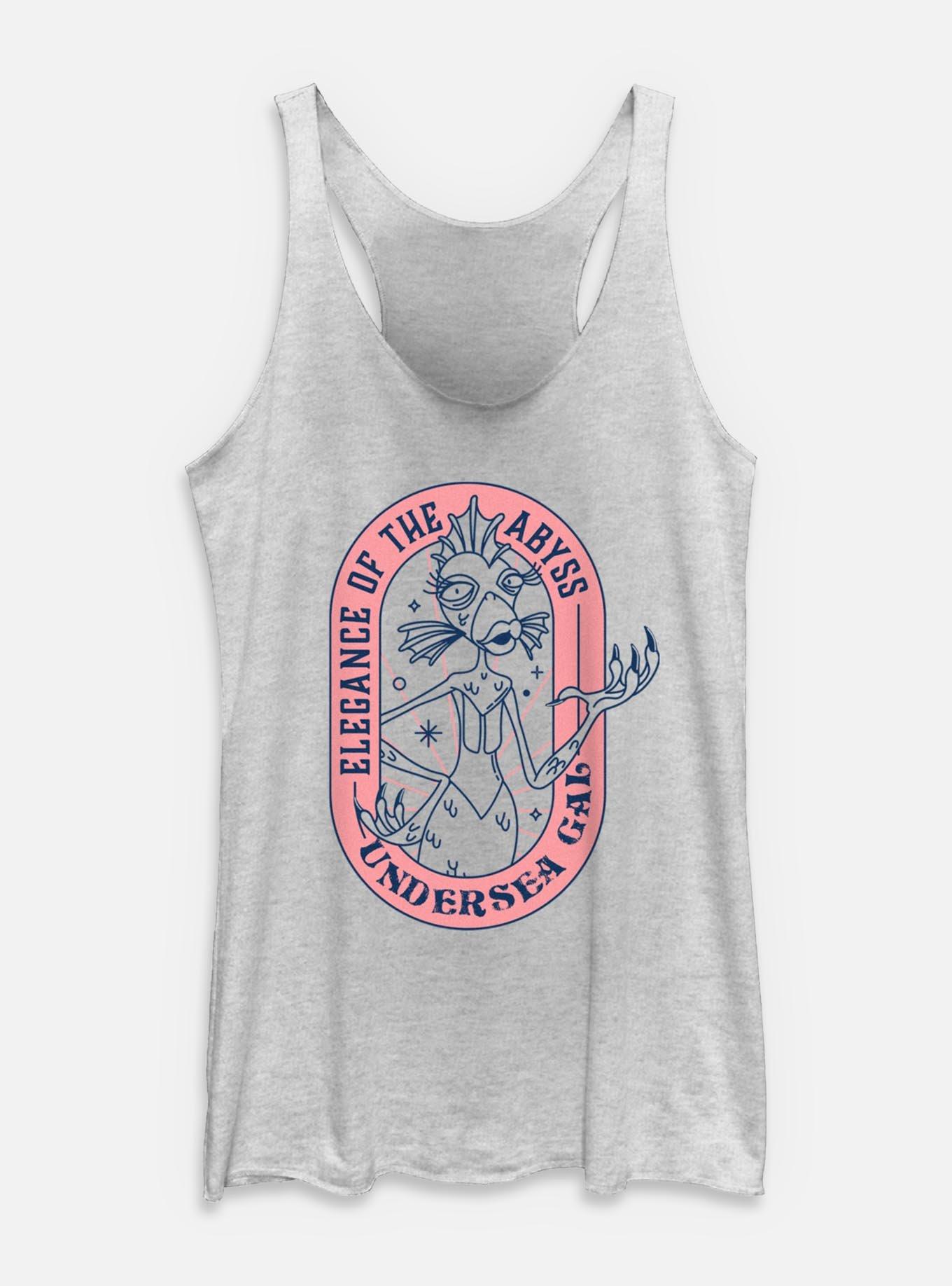 The Nightmare Before Christmas Elegance Of The Abyss Undersea Gal Womens Tank Top, WHITE HTR, hi-res