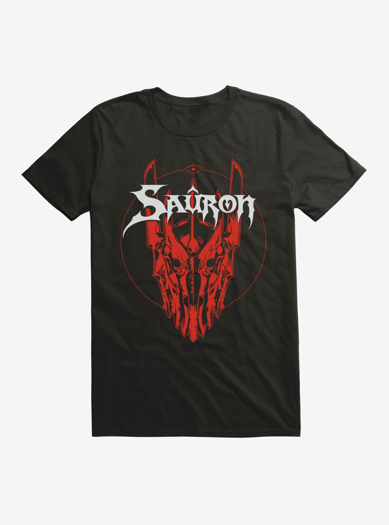 The Lord Of The Rings Sauron's Helmet T-Shirt, BLACK, hi-res