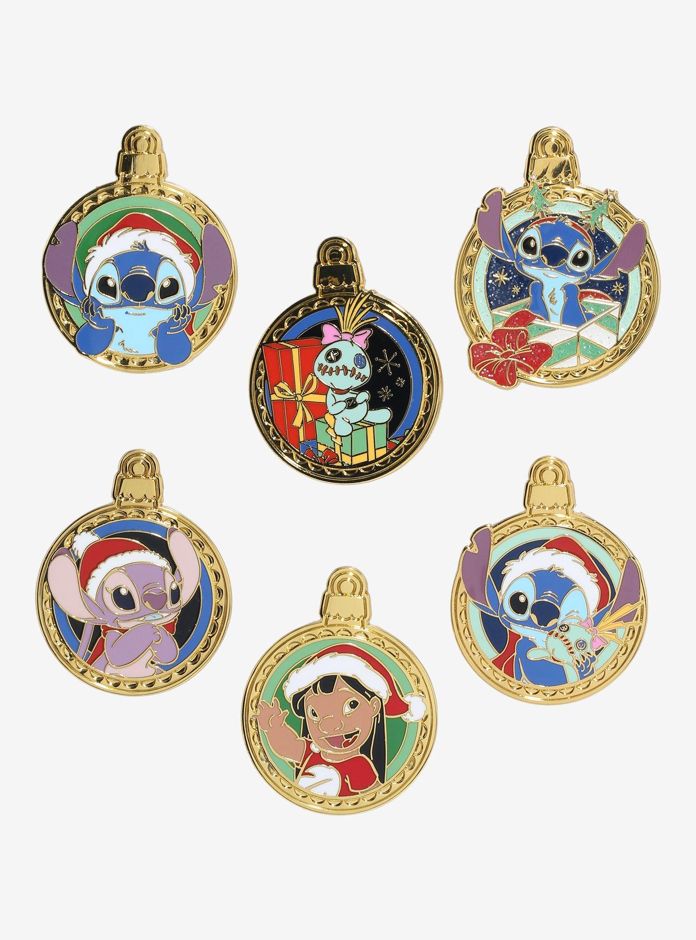 Loungefly Disney Lilo & Stitch Gold Ornament Blind Box Enamel Pin, , hi-res
