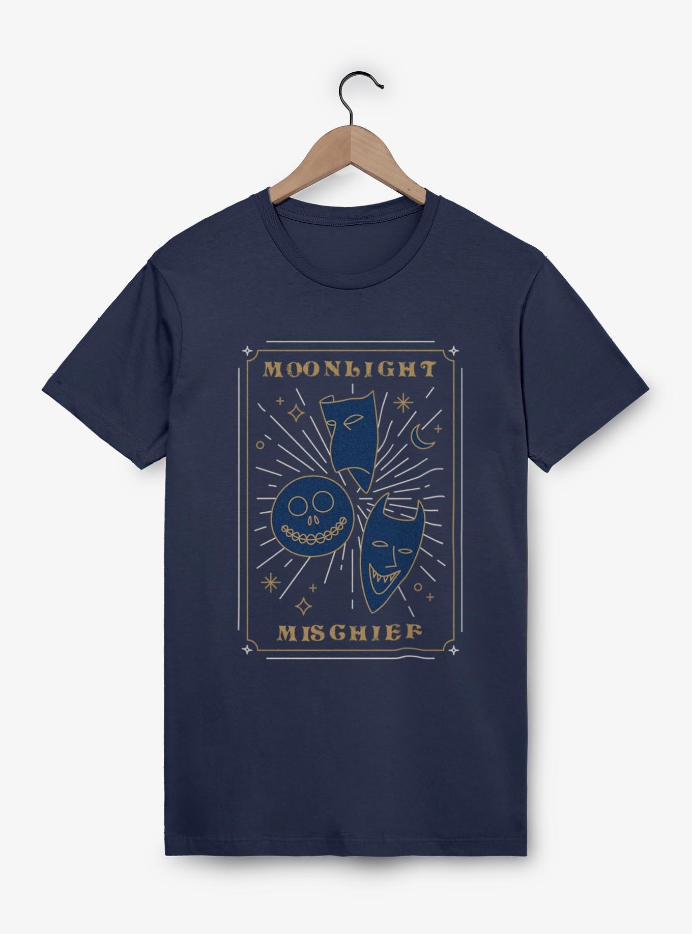 The Nightmare Before Christmas Moonlight Mischief T-Shirt, NAVY, hi-res