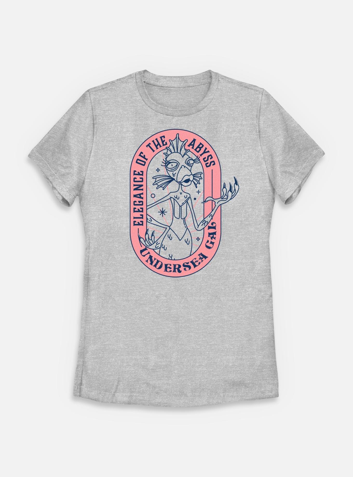 The Nightmare Before Christmas Elegance Of The Abyss Undersea Gal Womens T-Shirt, ATH HTR, hi-res