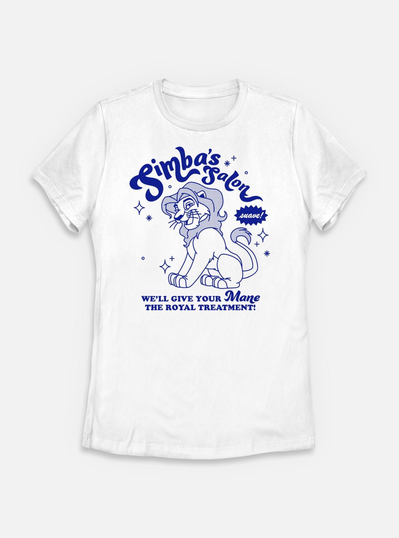 Disney The Lion King Simba's Salon Womens T-Shirt, WHITE, hi-res