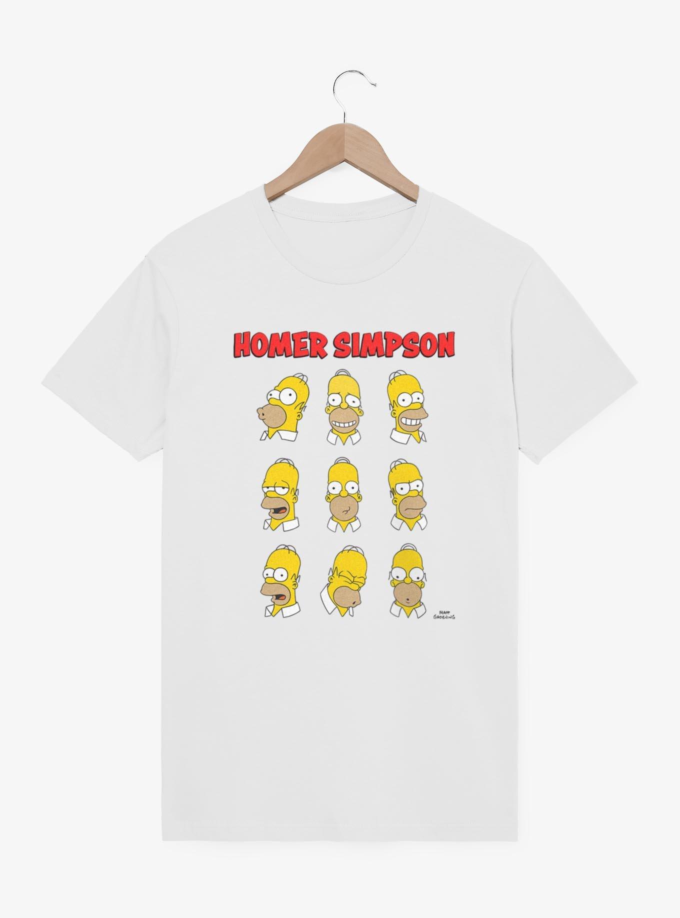 The Simpsons Expressions Homer T-Shirt, WHITE, hi-res