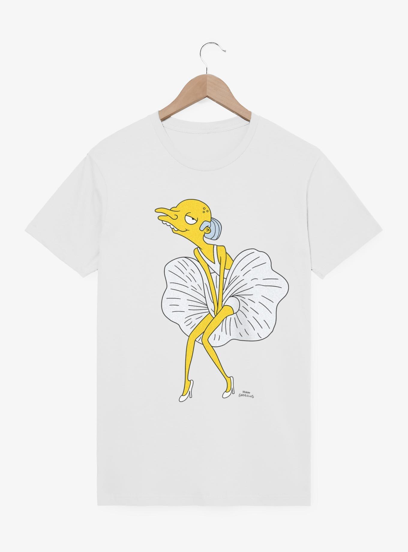 The Simpsons Burns Monroe T-Shirt, WHITE, hi-res