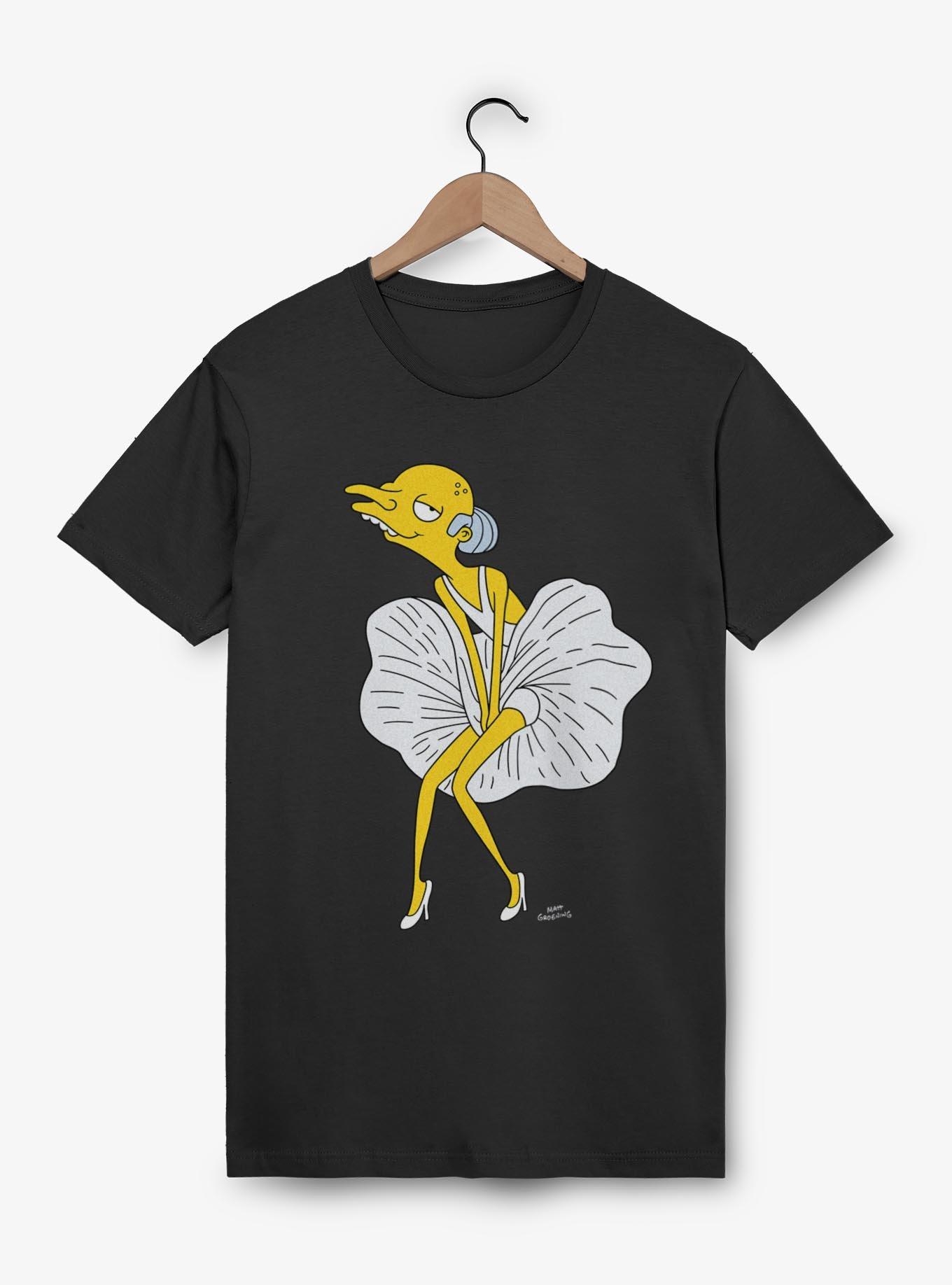 The Simpsons Burns Monroe Pose T-Shirt, BLACK, hi-res