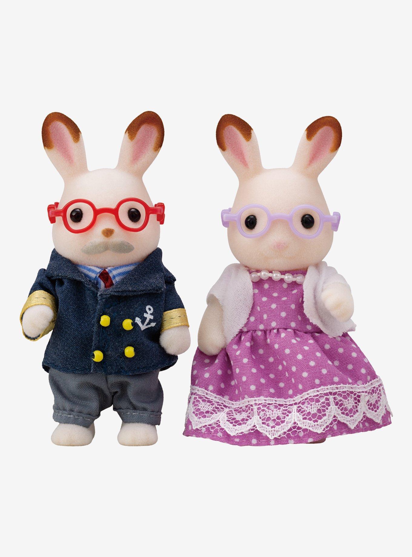 Calico Critters Hopscotch Rabbit Grandparents Figure Set, , hi-res
