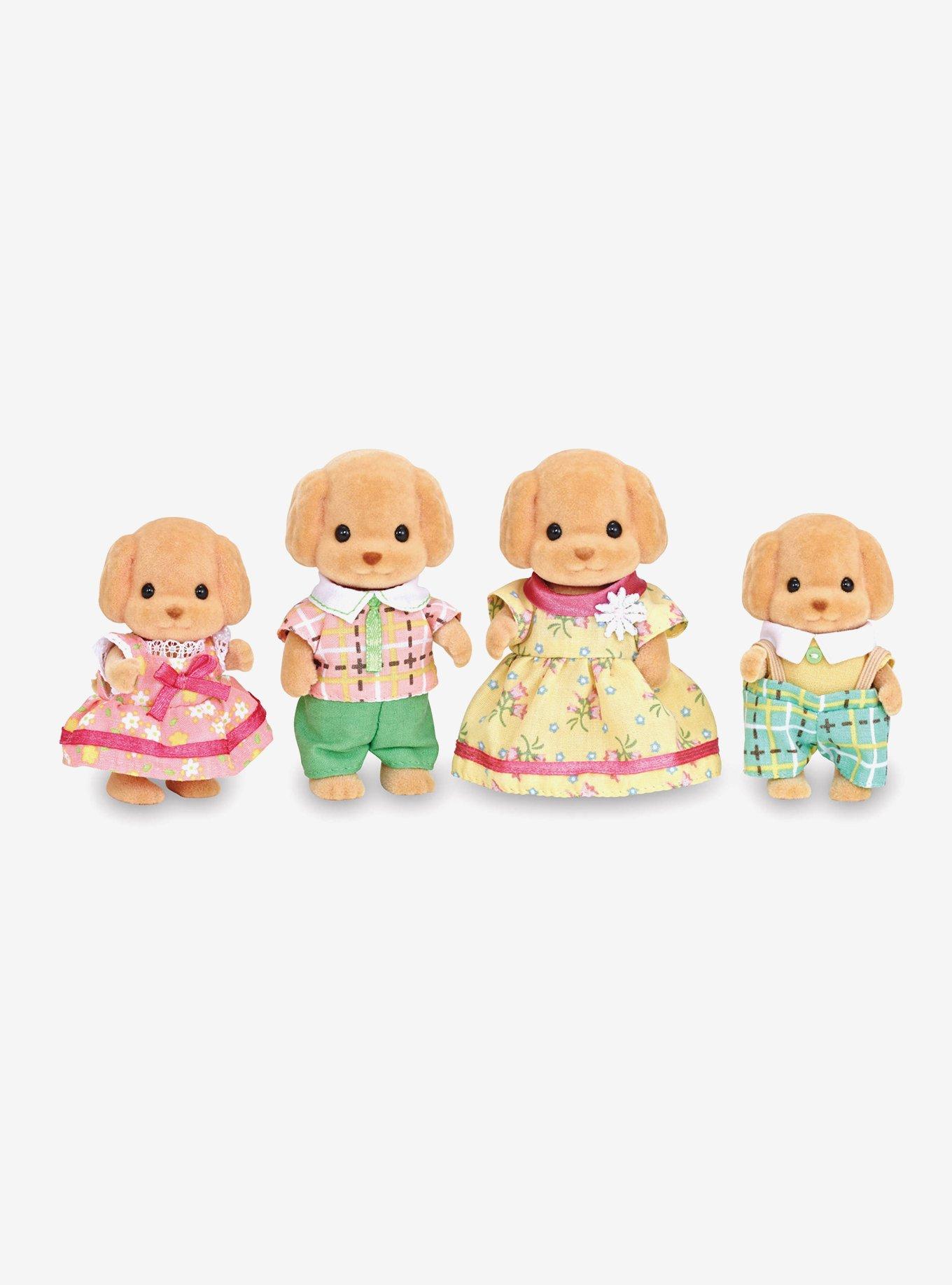 Calico Critters Toy Poodle Family Figure Set, , hi-res