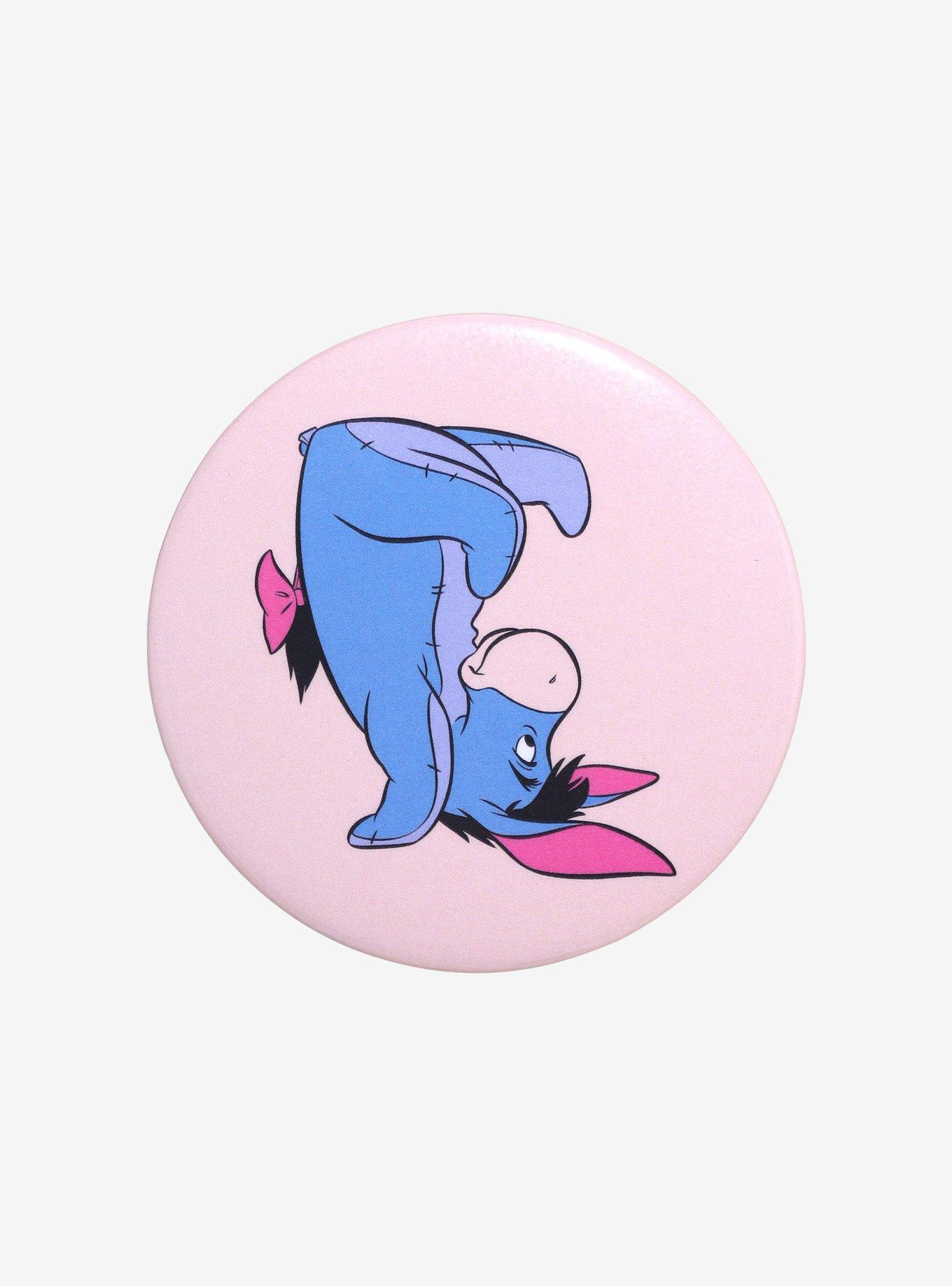 Disney Winnie The Pooh Eeyore Upside Down 3 Inch Button, , hi-res