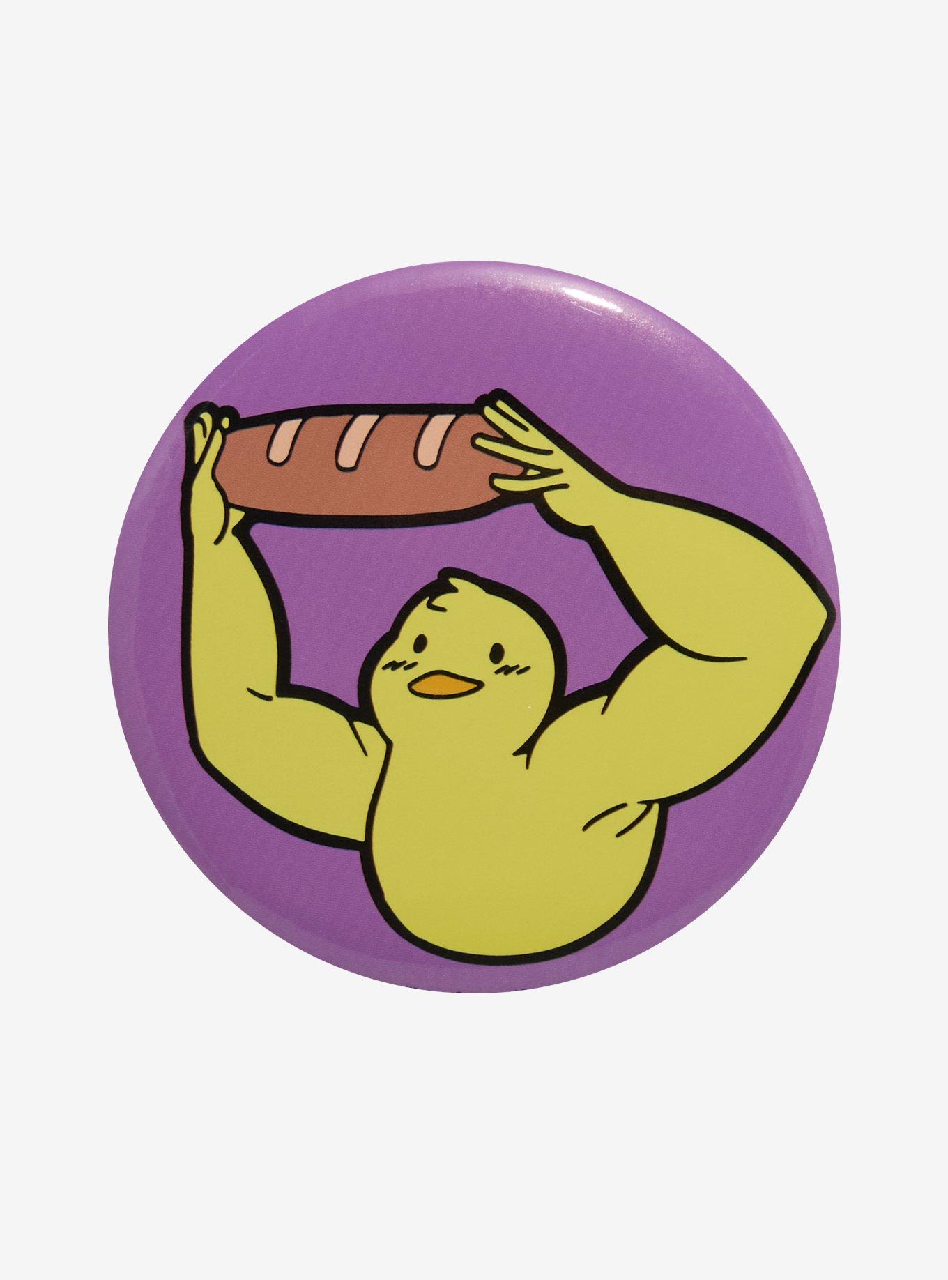 Duck Muscle Bread 3 Inch Button, , hi-res
