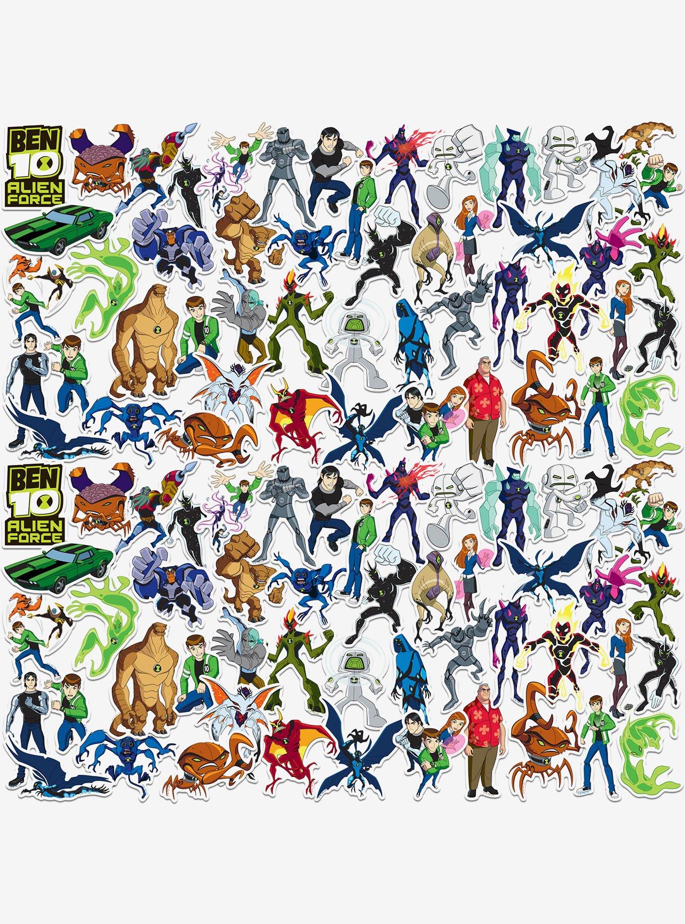 Ben 10 Alien Force Characters Miscellaneous 100ct Sticker Pack, , hi-res