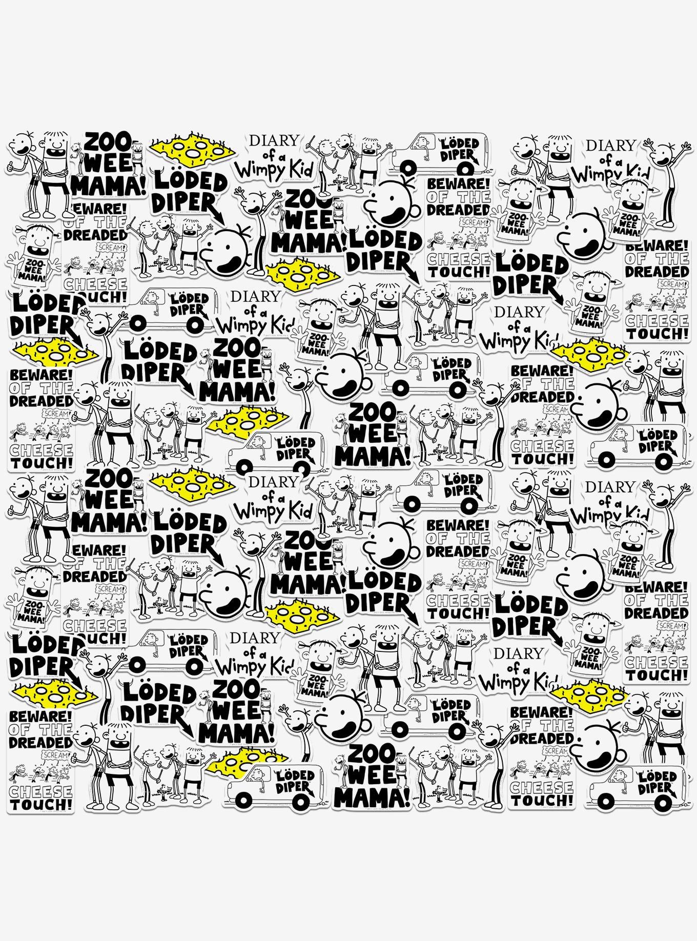 Diary of a Wimpy Kid Funny Miscellaneous 100ct Sticker Pack, , hi-res