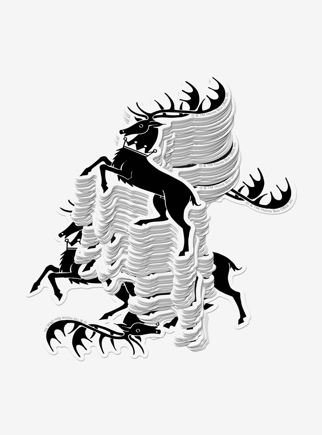 Game of Thrones Baratheon Sigil Repeat Miscellaneous 100ct Sticker Pack, , hi-res