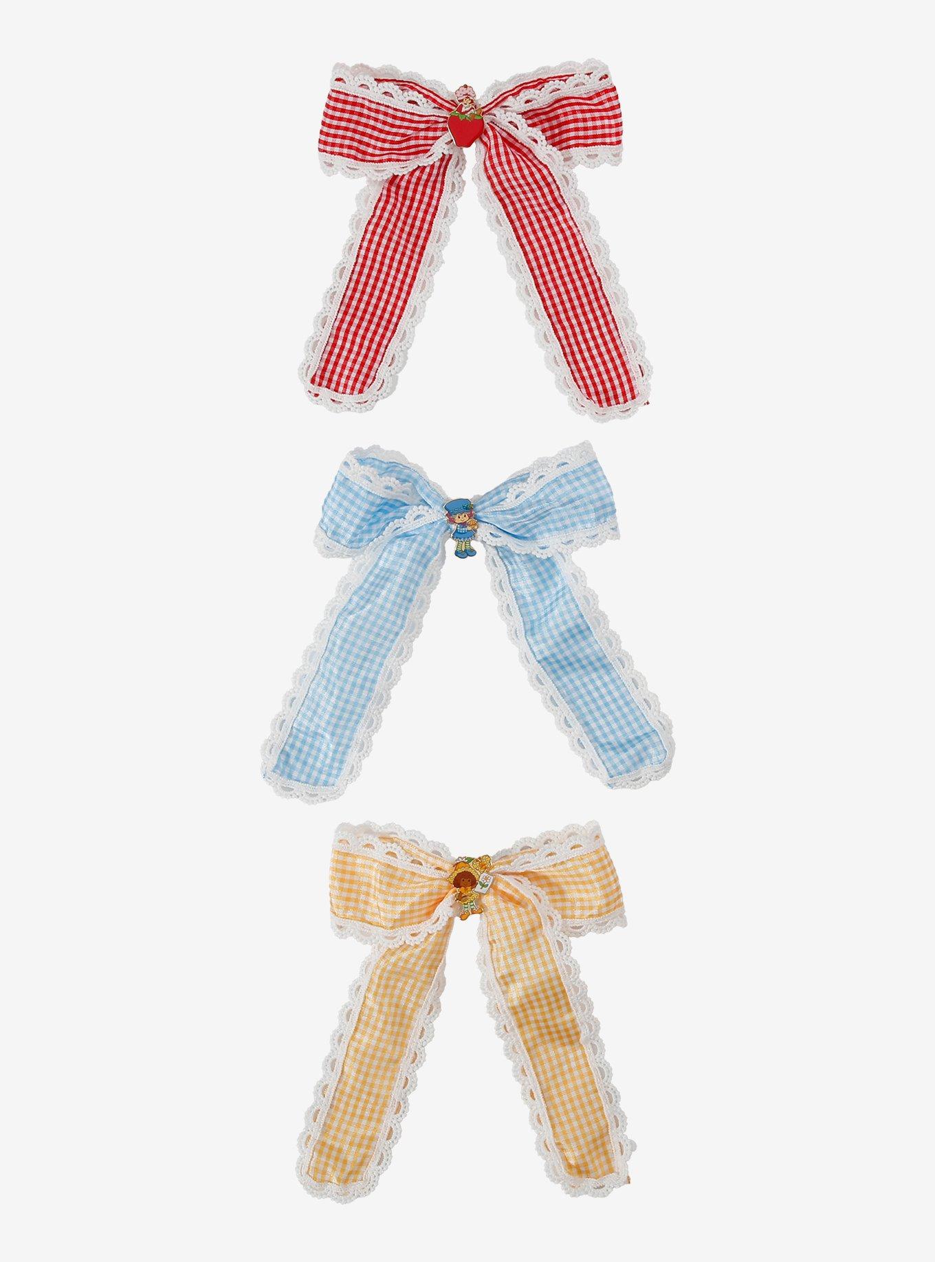 Strawberry Shortcake and Friends Gingham Hair Bow Set - BoxLunch Exclusive, , hi-res