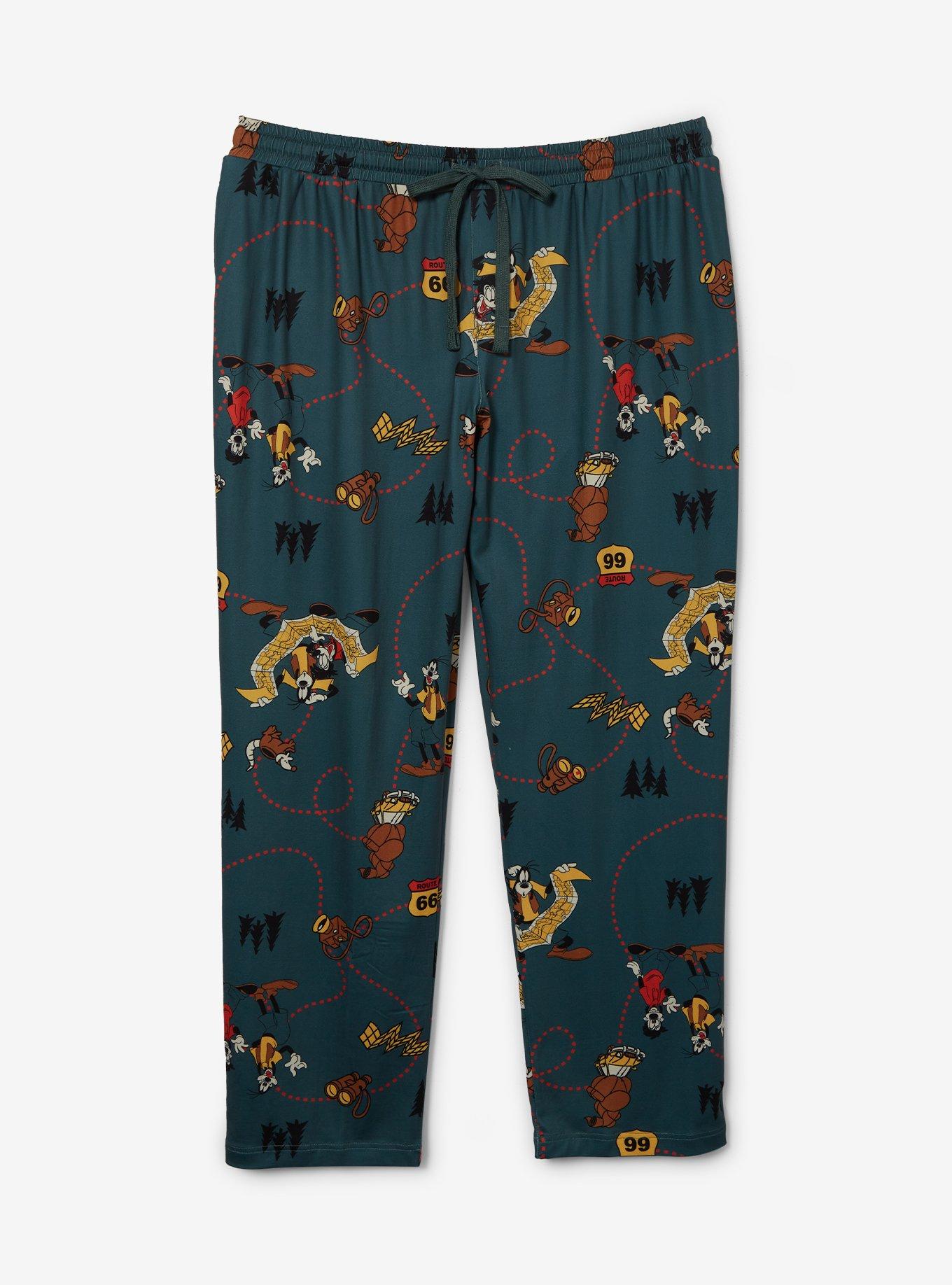 Disney A Goofy Movie Max & Goofy Road Trip Allover Print Women's Plus Size Sleep Pants - BoxLunch Exclusive, , hi-res