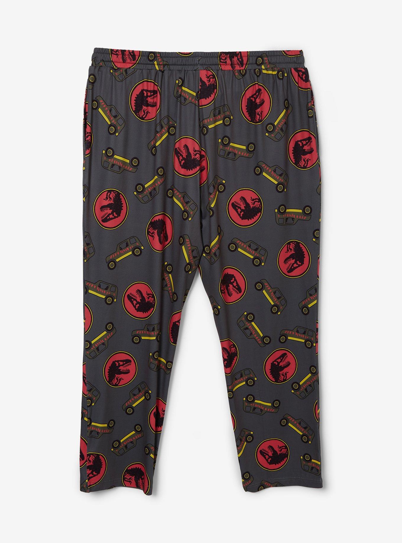 Jurassic Park Jeeps Allover Print Women's Plus Size Sleep Pants - BoxLunch Exclusive, , hi-res