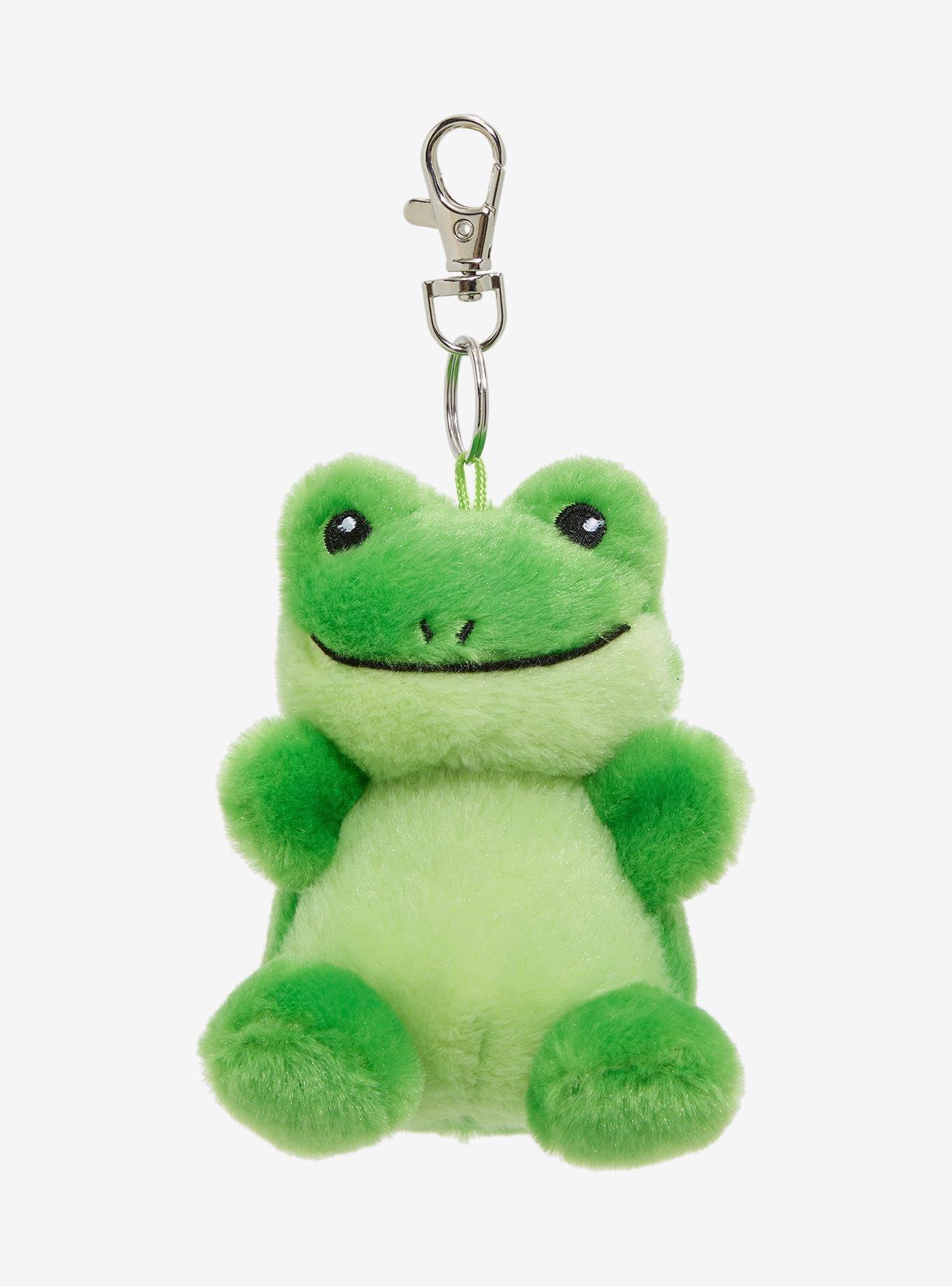 Aurora Palm Pals Ribbits Frog Plush Key Chain, , hi-res