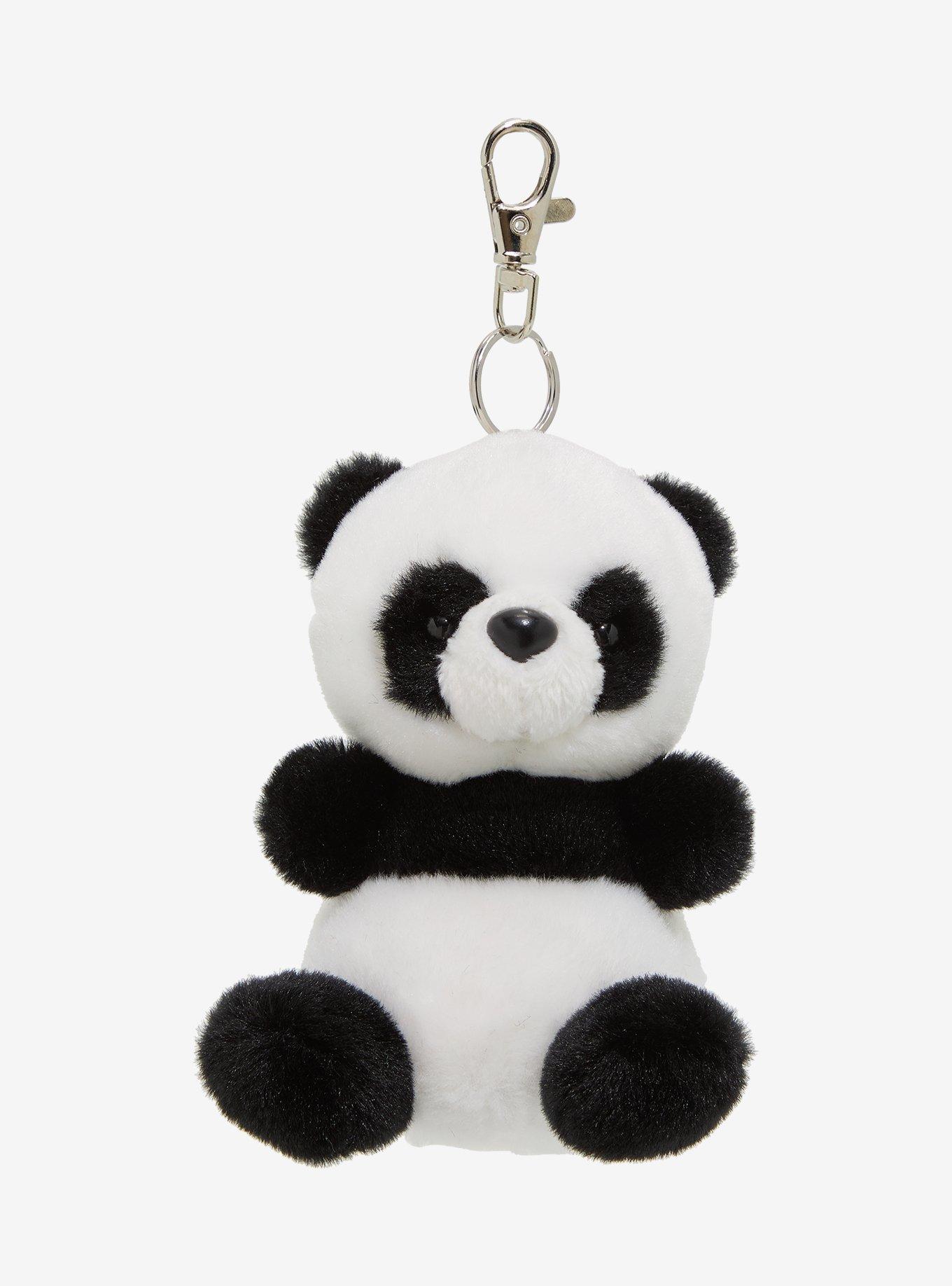 Aurora Palm Pals Bamboo Panda Plush Key Chain, , hi-res