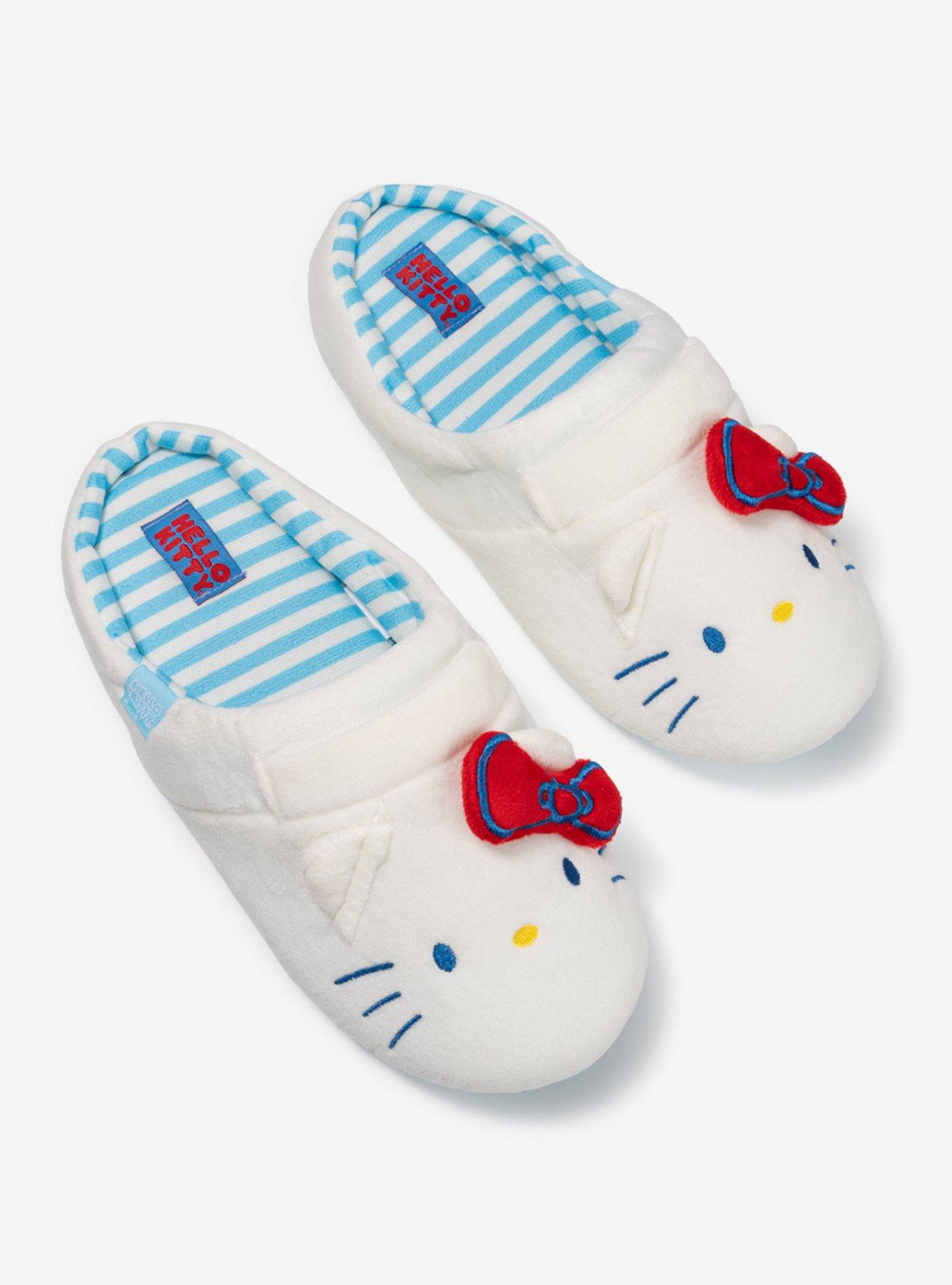 Sanrio Hello Kitty Embroidered Women's Dorm Slippers — BoxLunch Exclusive, , hi-res