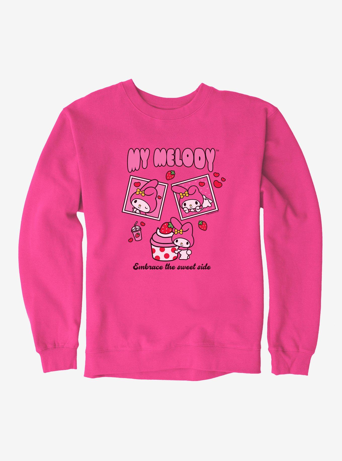 Hello Kitty & Friends My Melody Strawberry Stamps Sweatshirt, , hi-res