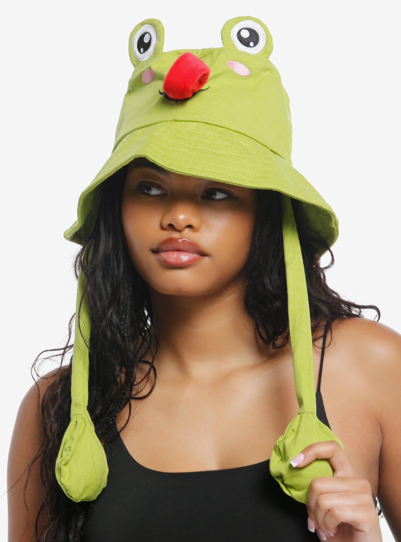 Frog Tassel Bucket Hat With Movable Tongue Hot Topic