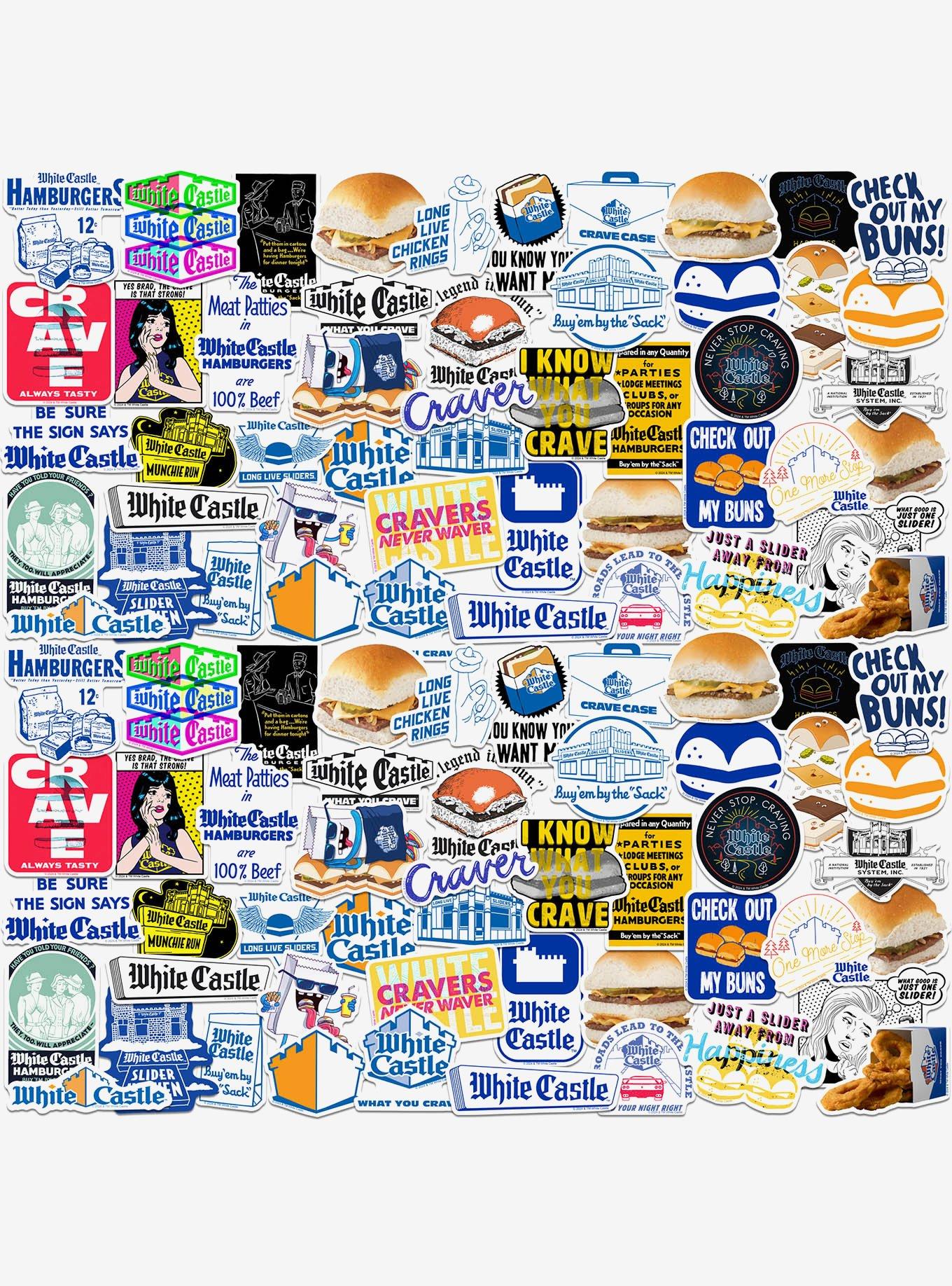 White Castle Miscellaneous 100ct Sticker Pack, , hi-res