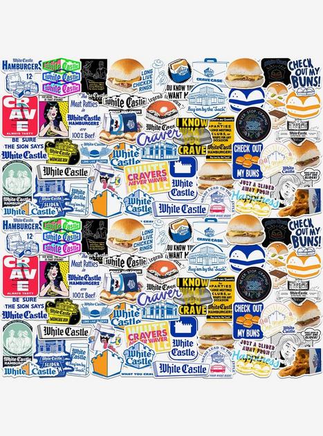 White Castle Miscellaneous 100ct Sticker Pack | Hot Topic