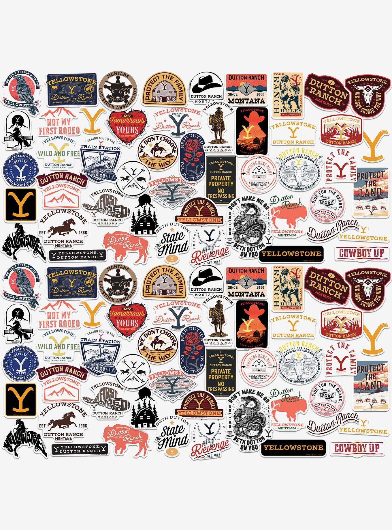 Yellowstone Miscellaneous 100ct Sticker Pack, , hi-res