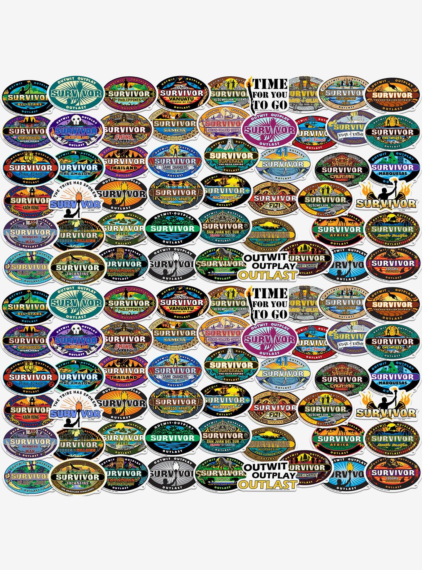 Survivor Miscellaneous 100ct Sticker Pack, , hi-res