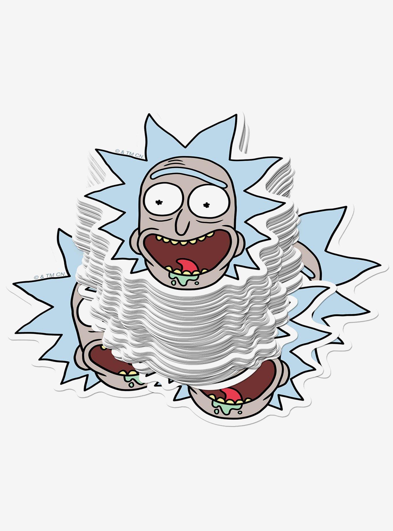 Rick and Morty Rick Expression Miscellaneous 100ct Sticker Pack, , hi-res