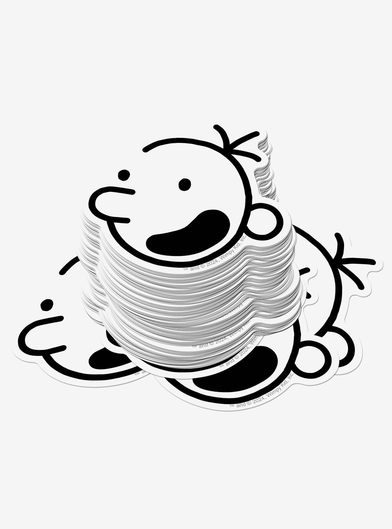 Diary of a Wimpy Kid Greg Headshot Miscellaneous 100ct Sticker Pack, , hi-res