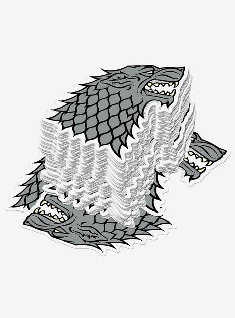 Game of Thrones Stark Sigil Repeat Miscellaneous 100ct Sticker Pack ...