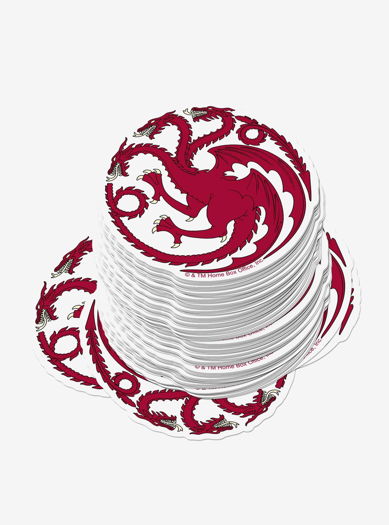 Game of Thrones Targaryen Sigil Repeat Miscellaneous 100ct Sticker Pack, , hi-res