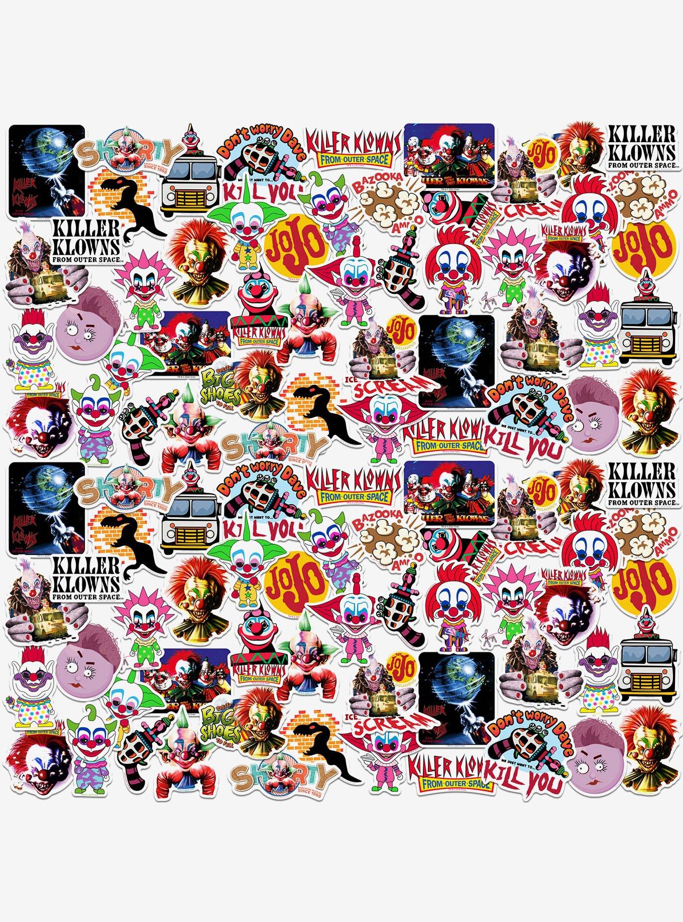 Killer Klowns From Outer Space S Miscellaneous 100ct Sticker Pack, , hi-res