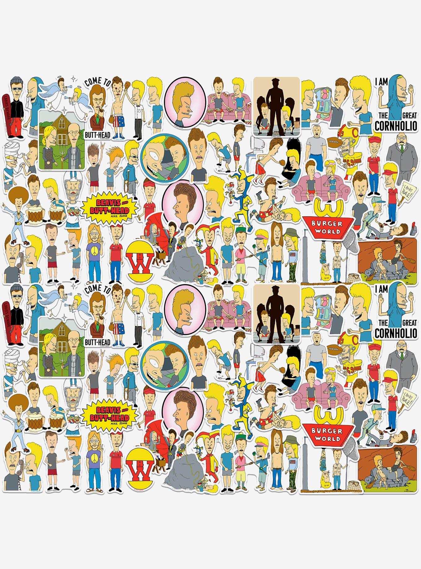 Beavis and Butthead Miscellaneous 100ct Sticker Pack, , hi-res