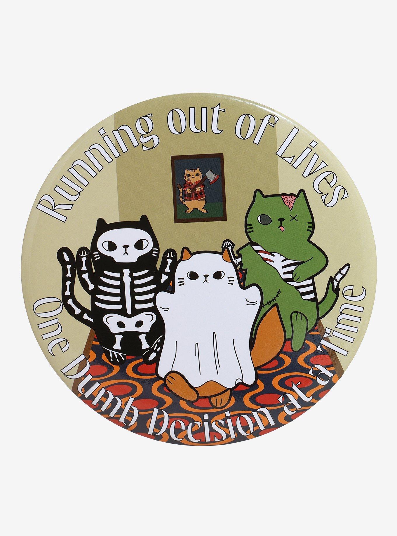 Horror Cats Portrait 6 Inch Button, , hi-res
