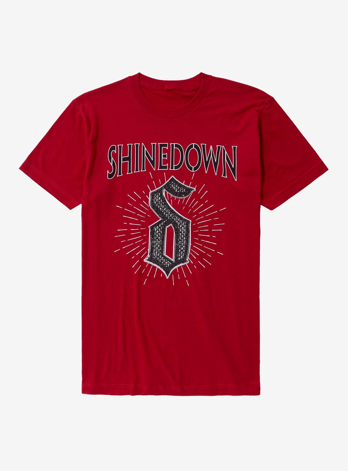 Shinedown Fireworks Logo T-Shirt, , hi-res