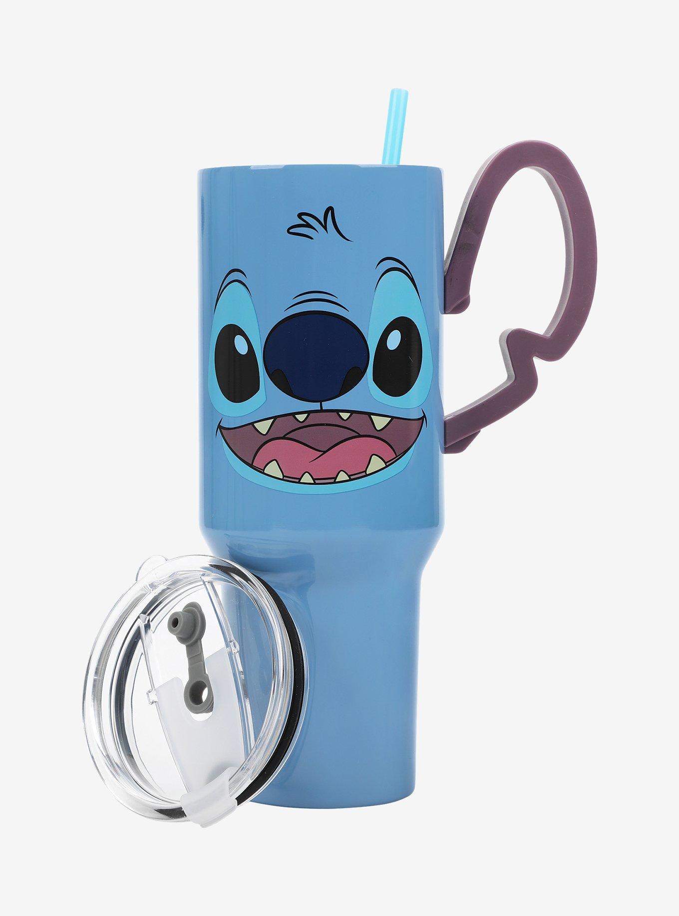 Disney Stitch Smiling Face Stainless Steel Travel Cup, , hi-res