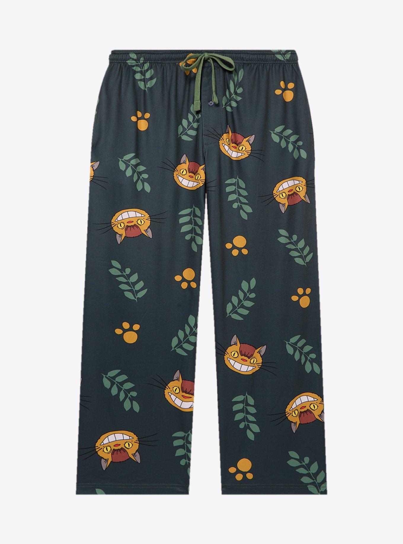 Studio Ghibli® My Neighbor Totoro Catbus Allover Print Women's Plus Size Sleep Pants - BoxLunch Exclusive, , hi-res