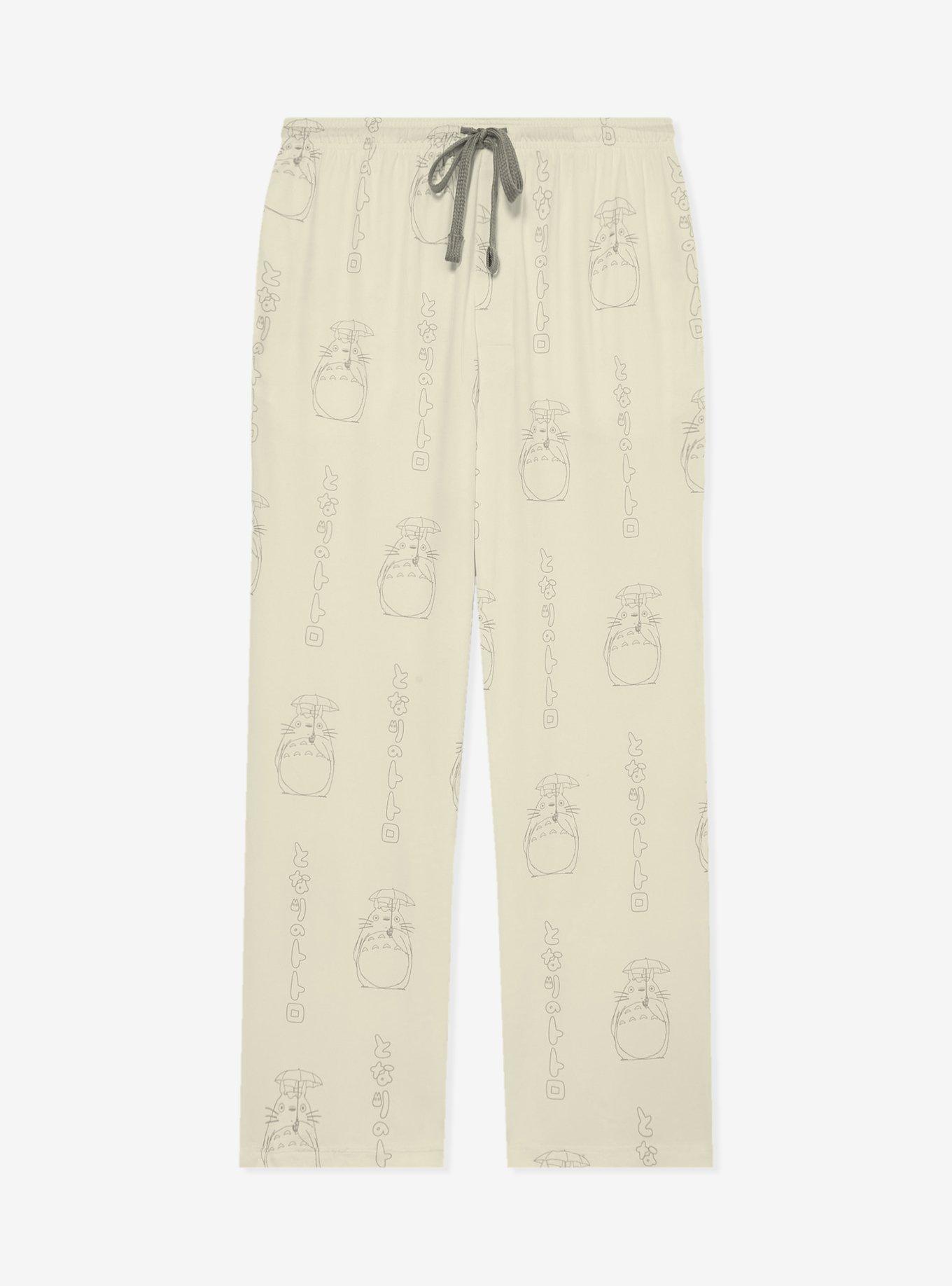 Studio Ghibli® My Neighbor Totoro Beige Allover Print Sleep Pants — BoxLunch Exclusive, , hi-res