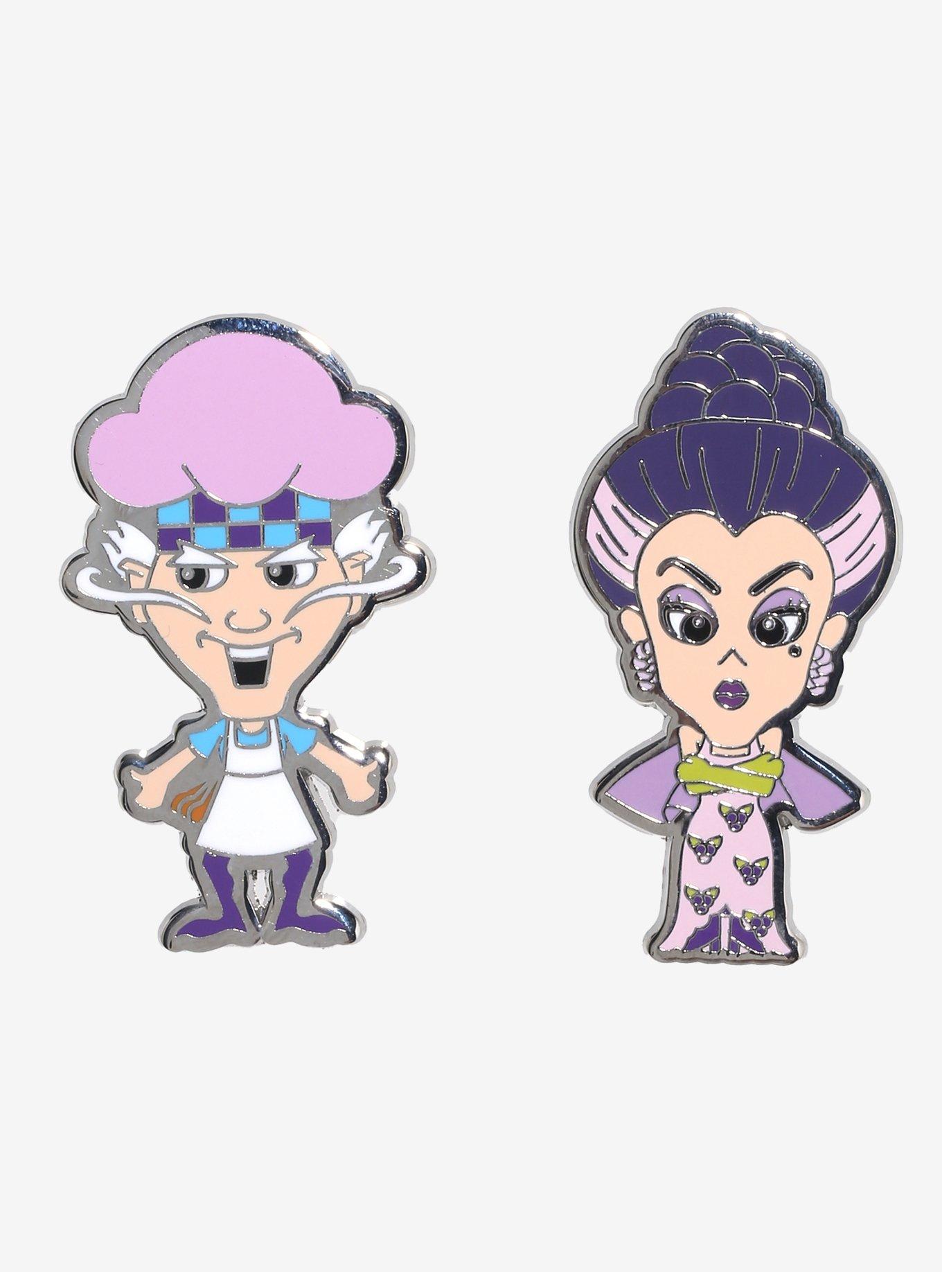 Strawberry Shortcake Purple Pieman & Sour Grapes Enamel Pin Set