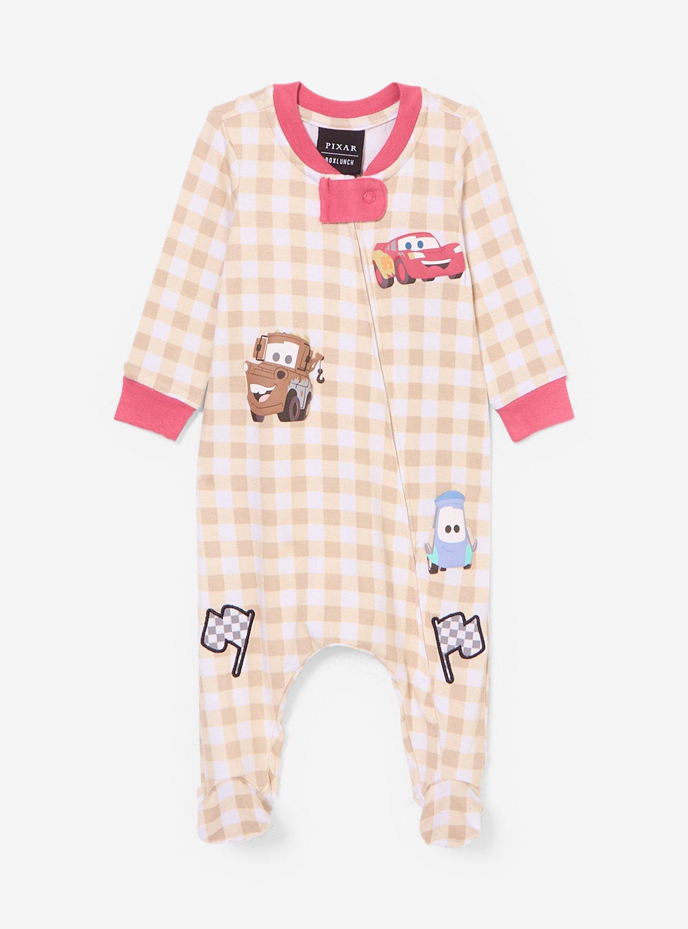 Disney Pixar Cars Checkered Infant One-Piece - BoxLunch Exclusive, , hi-res