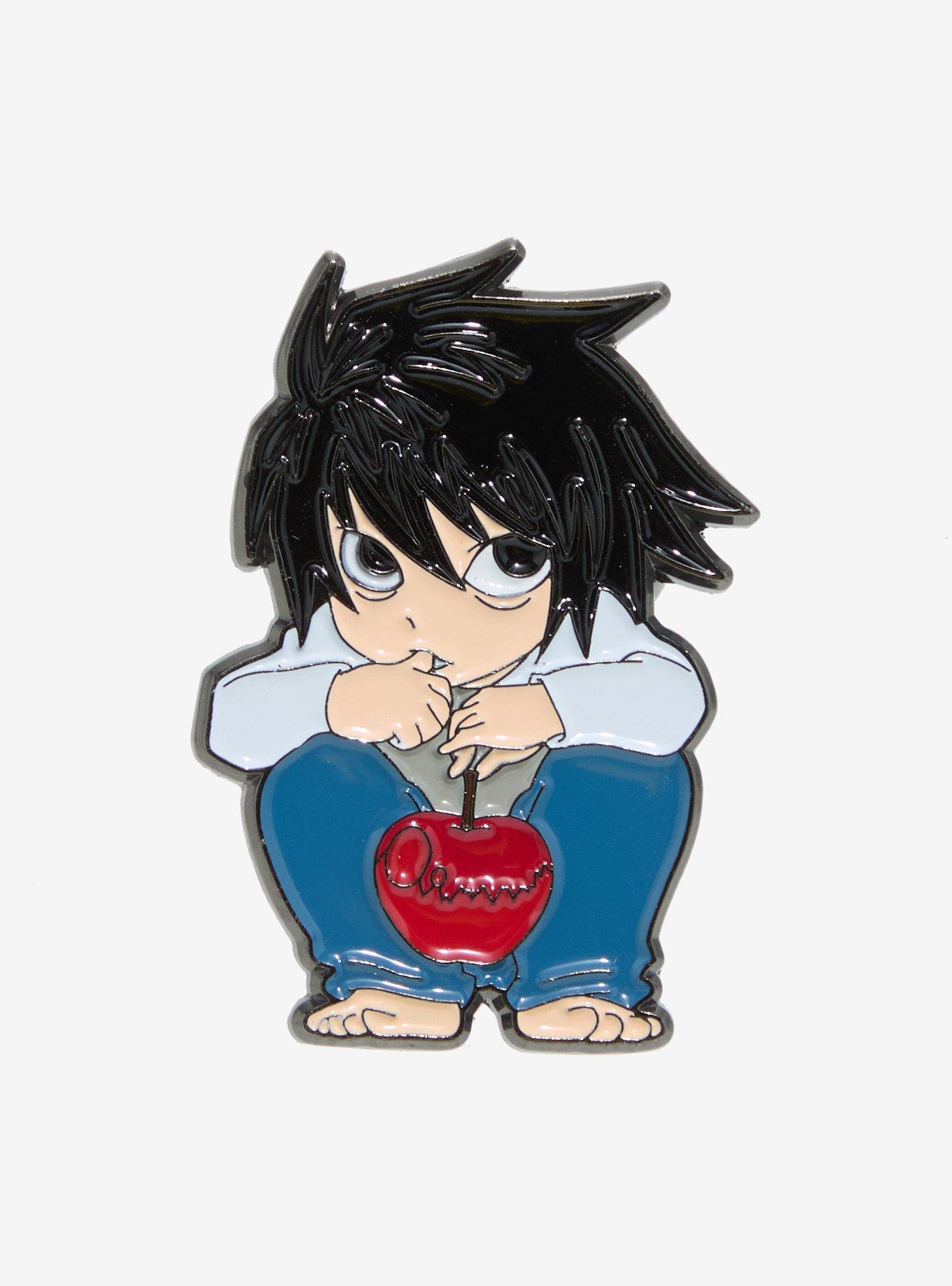 Death Note L Sitting Enamel Pin, , hi-res