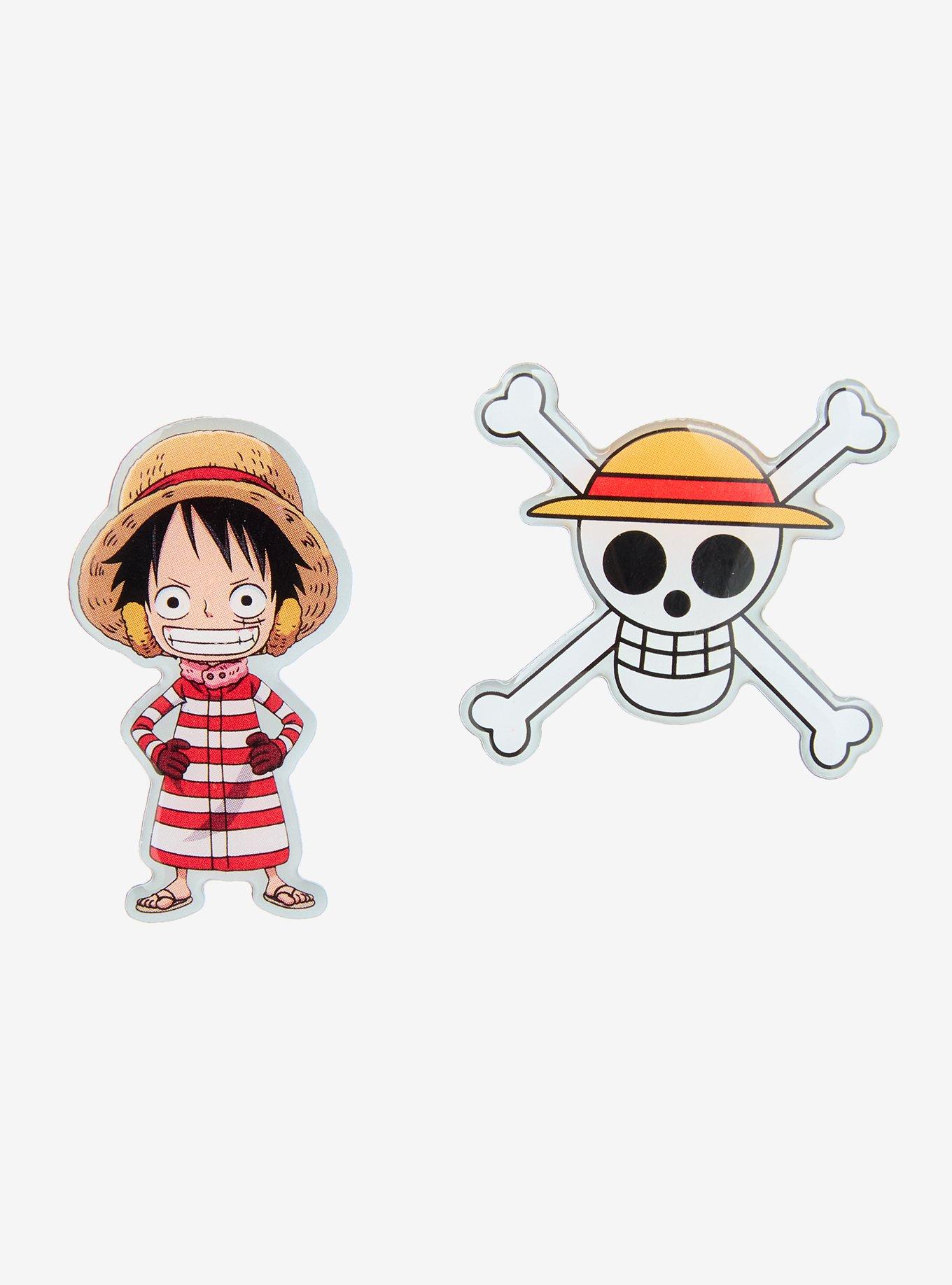 One Piece Luffy Punk Hazard Enamel Pin Set | Hot Topic