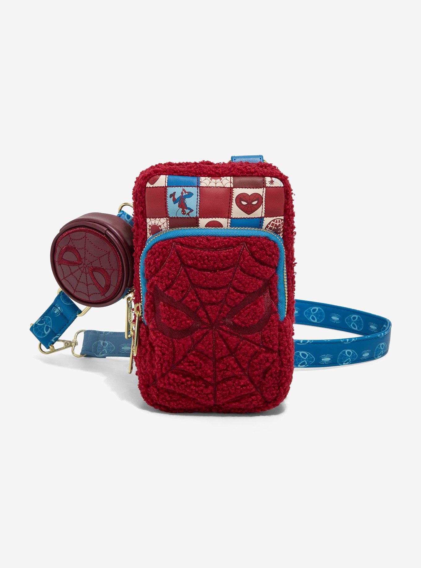 Loungefly Marvel Spider-Man Sherpa Mini Crossbody Bag, , hi-res