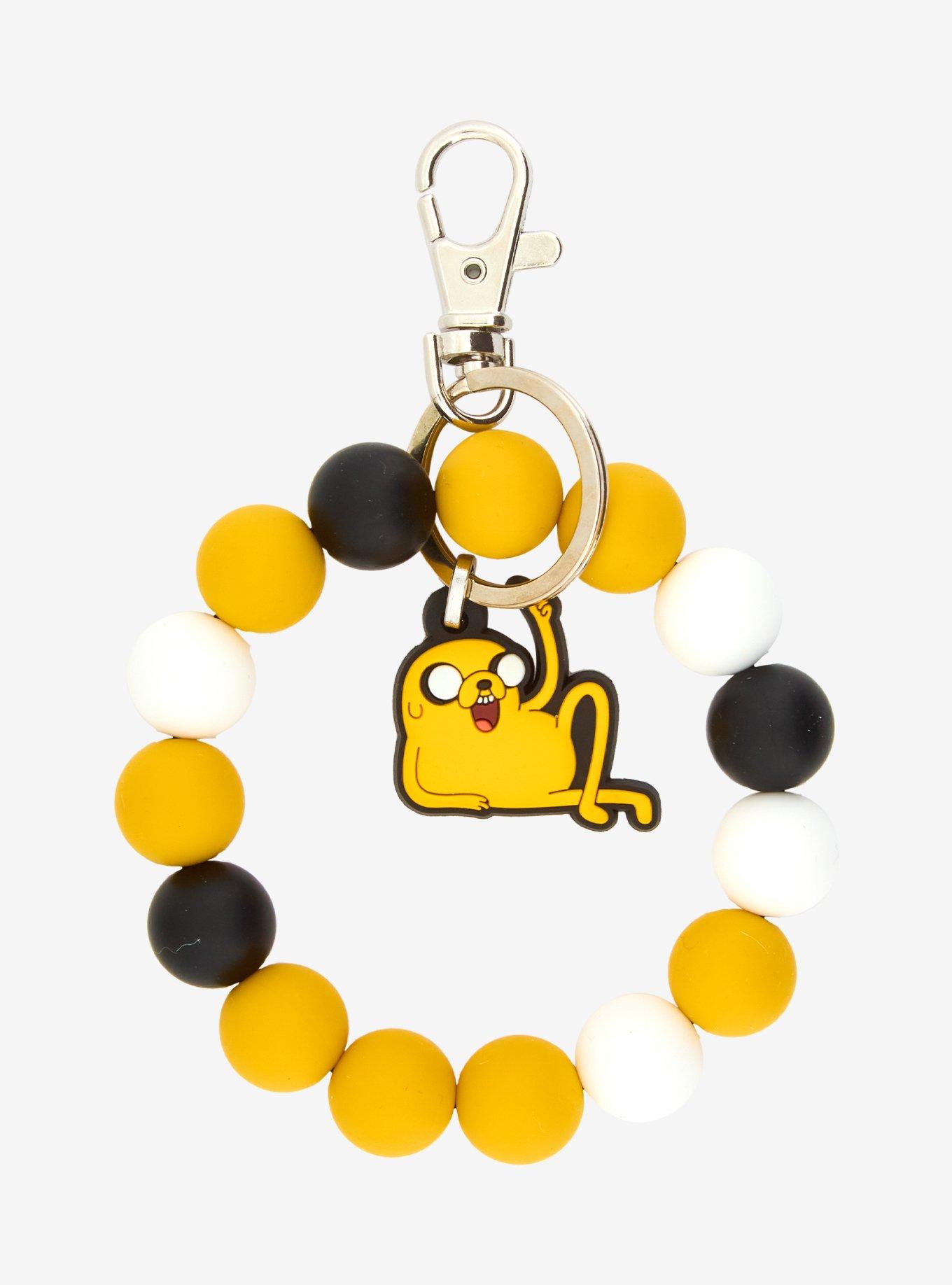 Adventure Time Jake Beaded Charm Wristlet Keychain, , hi-res
