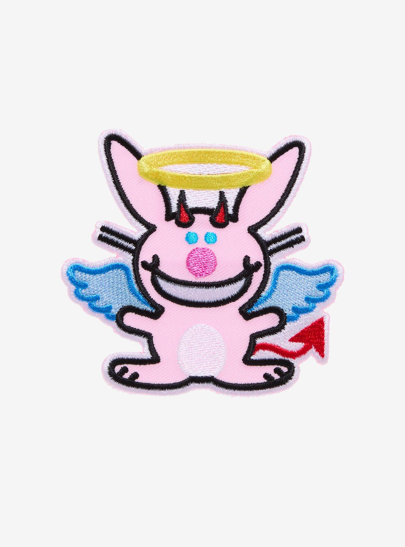 It's Happy Bunny Angel Devil Patch, , hi-res