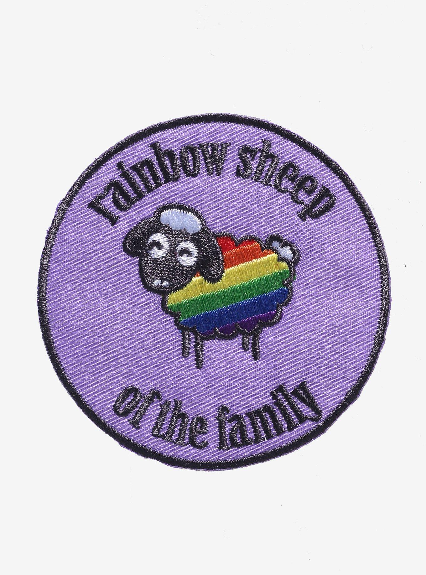 Rainbow Sheep Patch, , hi-res